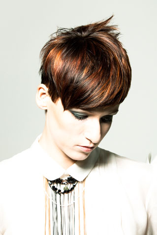 Shorty – Weicher Kurzschnitt mit Undercut, Point-Cut — Bild 1
