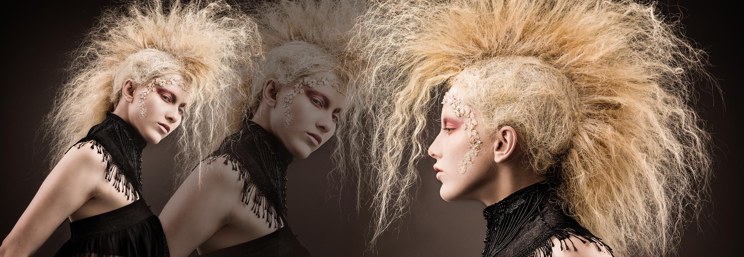 Gothic – Foto-Updo mit Haarteilen